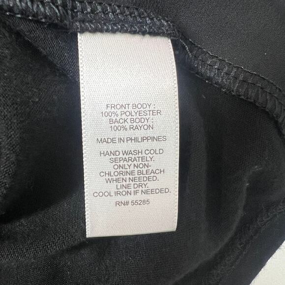 Express Sleeveless Mix Media Women's Black Top Size Small V-Neck Office Workwear - Picture 5 of 7